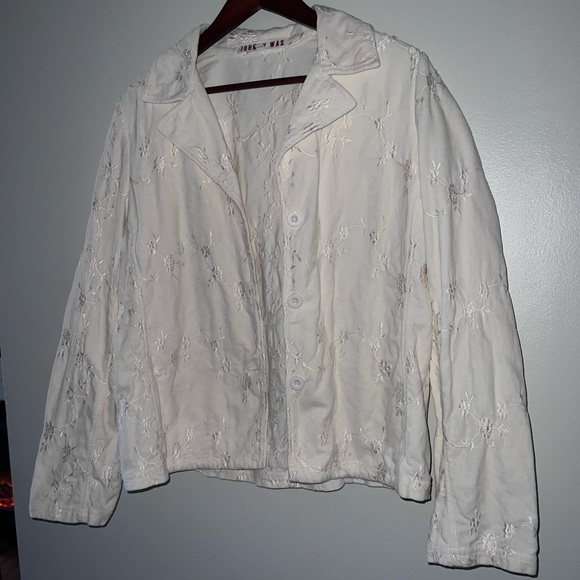 Johnny Was | Vintage White Embroidered Button-up Jacket - Picture 8 of 11